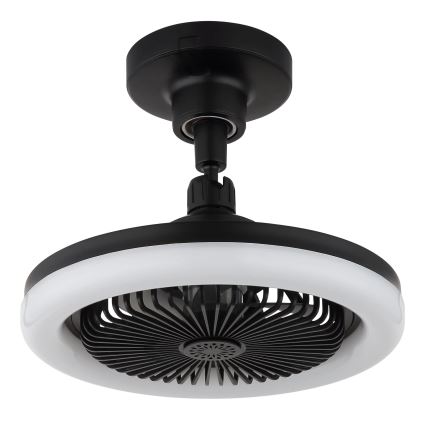 Globo - Himmennettävä LED-kattotuuletin LED/20W/230V 3000-6500K musta + kaukosäädin
