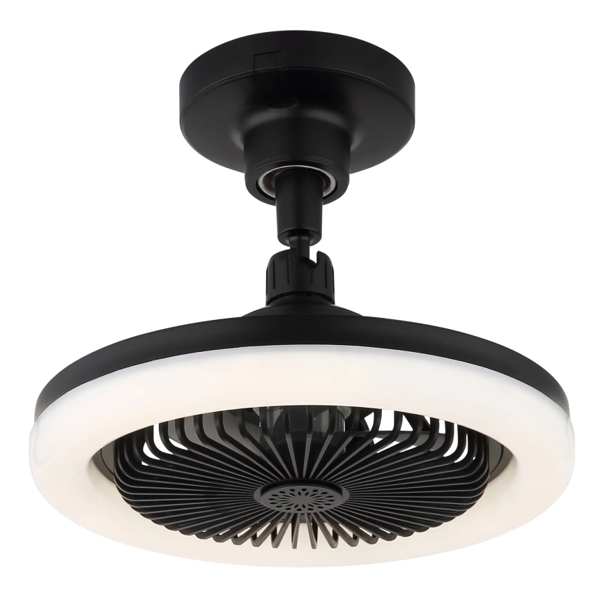 Globo - Himmennettävä LED-kattotuuletin LED/20W/230V 3000-6500K musta + kaukosäädin