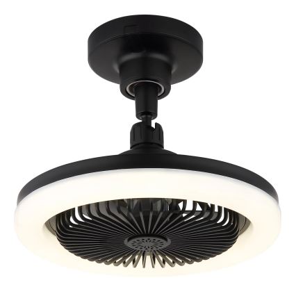 Globo - Himmennettävä LED-kattotuuletin LED/20W/230V 3000-6500K musta + kaukosäädin
