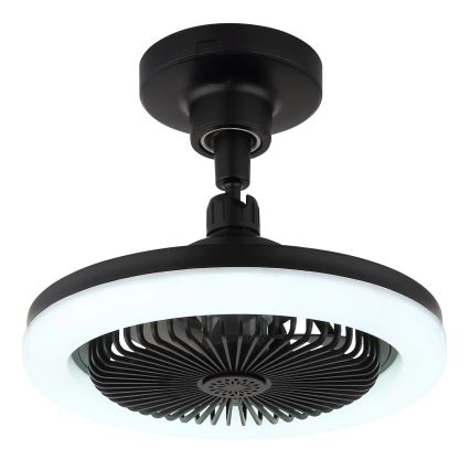 Globo - Himmennettävä LED-kattotuuletin LED/20W/230V 3000-6500K musta + kaukosäädin