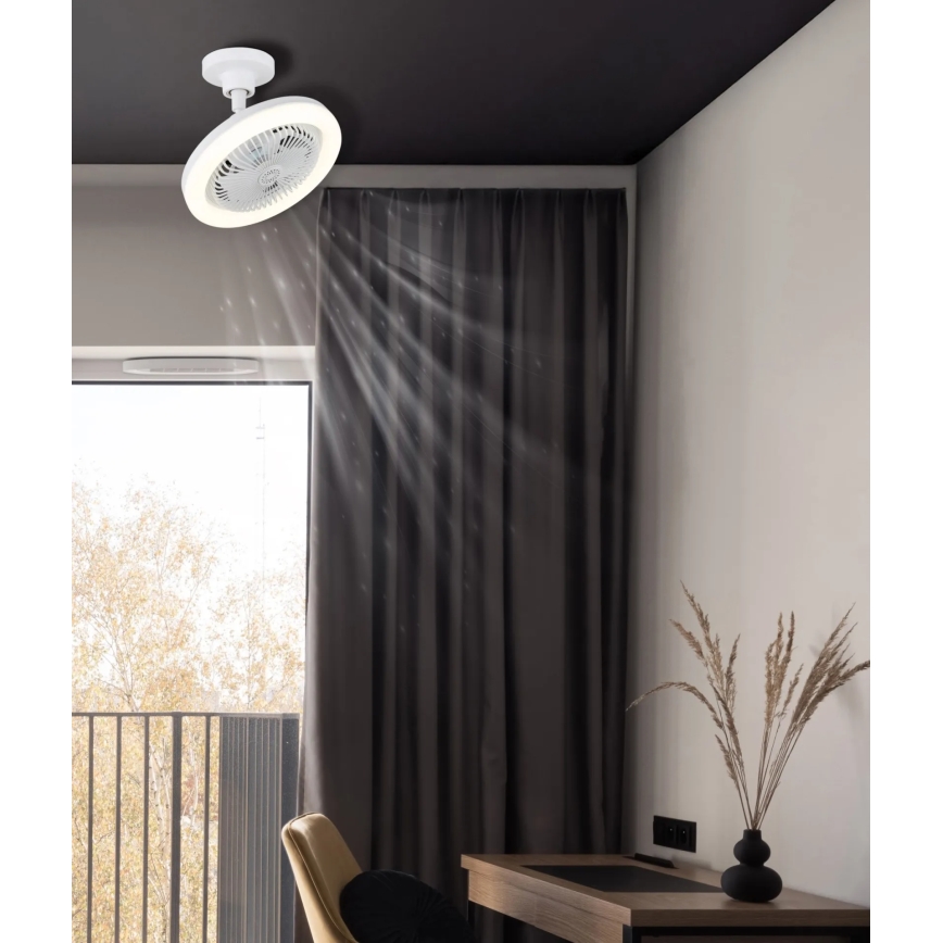 Globo - himmennettävä LED-kattotuuletin LED/20W/230V 3000-6500K valkoinen + kaukosäädin