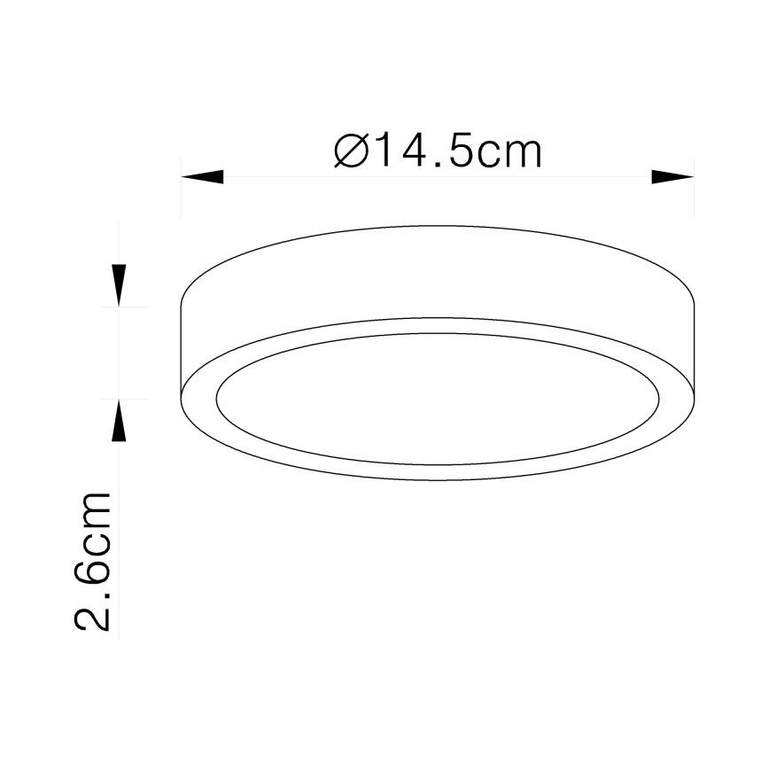 Globo - himmennettävä LED-kattovalaisin LED/15W/230V
