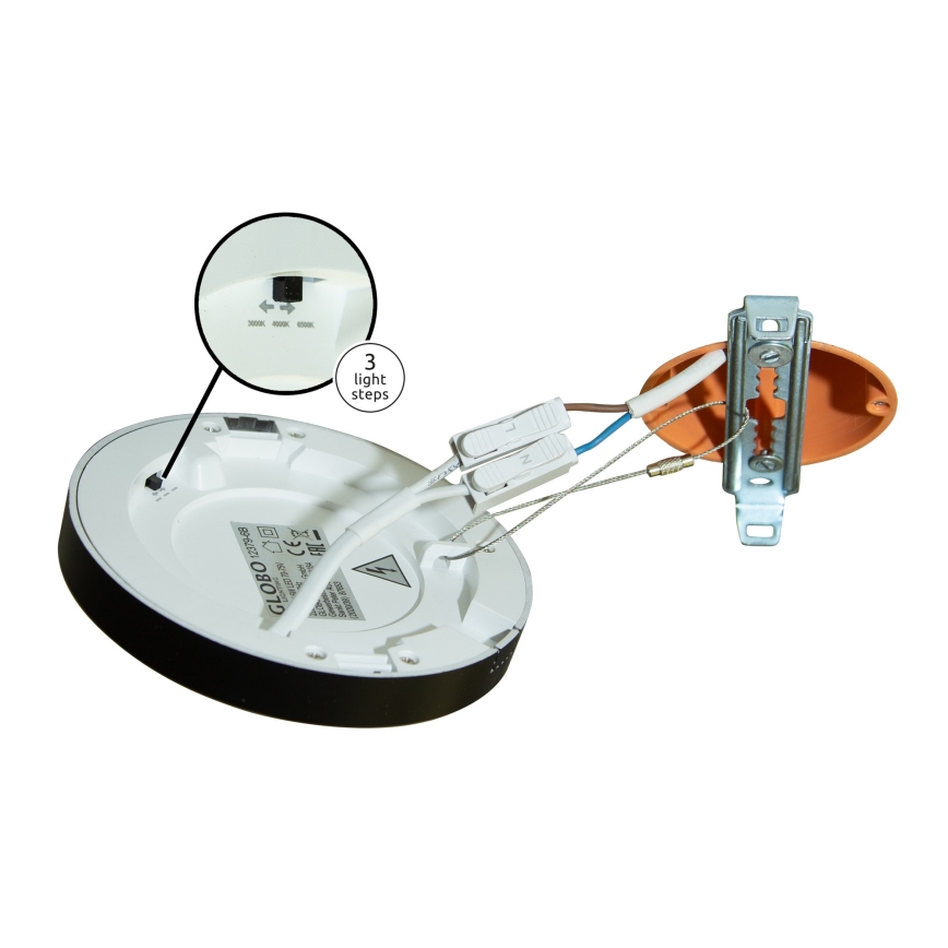 Globo - LED-kattovalaisin LED/24W/230V 3000/4000/6500K valkoinen