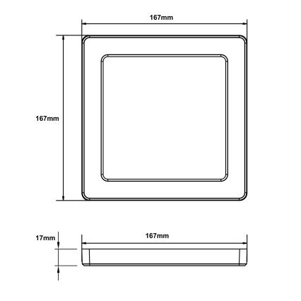 Globo - LED Kattovalaisin LED/12W/230V 3000/4000/6500K musta
