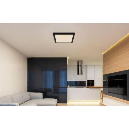 Globo - LED Kattovalo LED/24W/230V 3000/4000/6500K musta