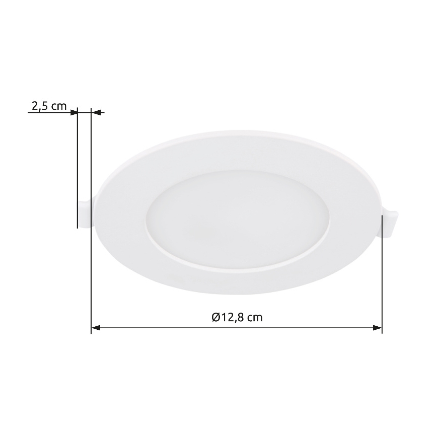 Globo - LED upotettava valo LED/6W/230V 4000K halkaisija 12,8 cm