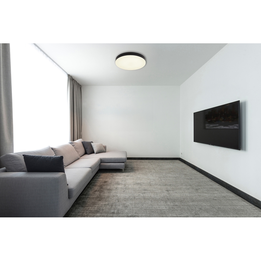 Globo - LED-kattovalaisin LED/36W/230V 3000K/4000K/6500K halkaisija 40 cm musta