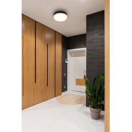 Globo - LED-kattovalaisin LED/8W/230V 4000K halkaisija 12 cm musta