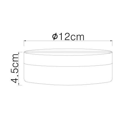 Globo - LED-kattovalaisin LED/8W/230V 4000K halkaisija 12 cm valkoinen