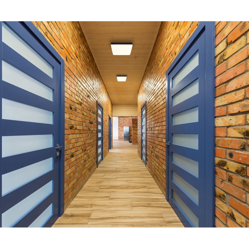 Globo - LED-kattovalaisin LED/12W/230V 4000K 22x22 cm musta