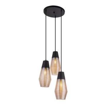 Globo 15043-3 - Kattokruunu narulla WAYNE 3xE27/60W/230V