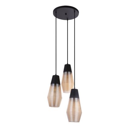 Globo 15043-3 - Kattokruunu narulla WAYNE 3xE27/60W/230V
