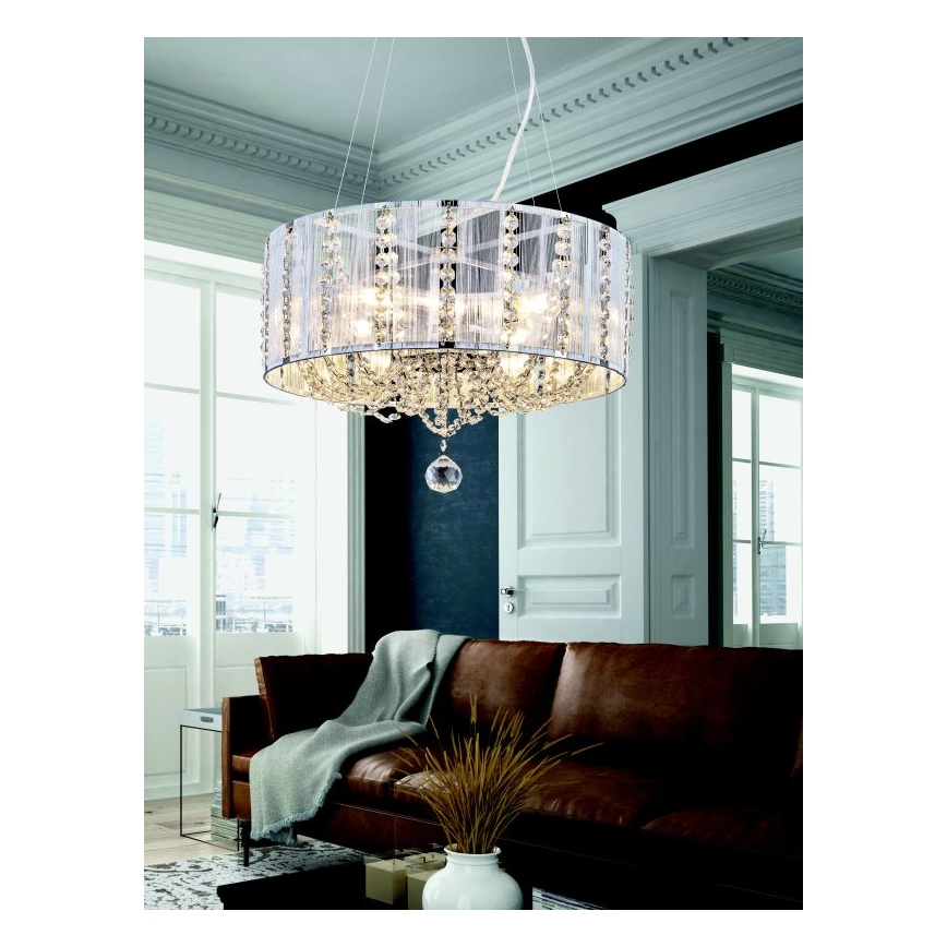 Globo - Kristallikruunu narussa 4xE14/40W/230V