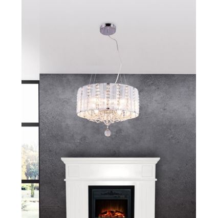 Globo - Kristallikruunu narussa 4xE14/40W/230V