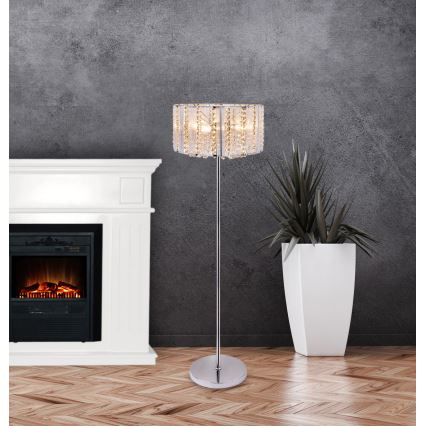 Globo - Kristallilattiavalaisin 4xE14/40W/230V