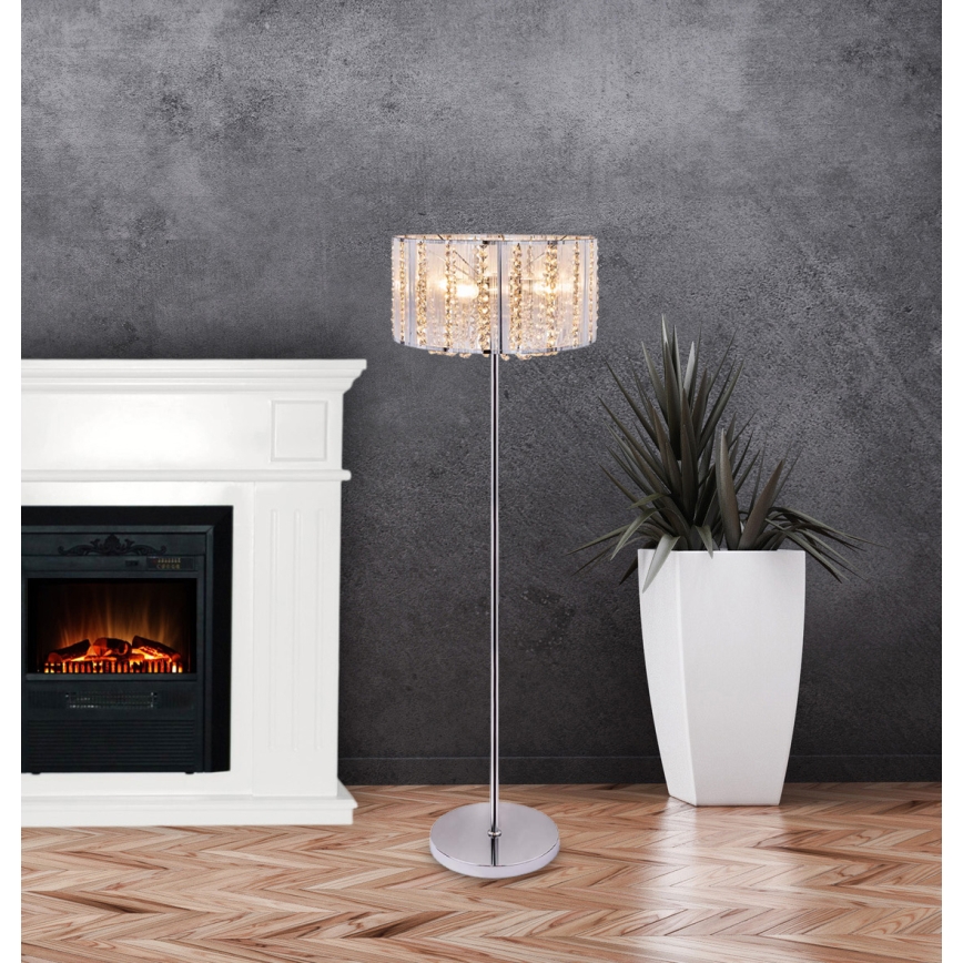 Globo - Kristallilattiavalaisin 4xE14/40W/230V