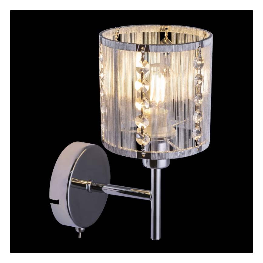 Globo - Seinävalaisin 1xE14/40W/230V mattakromi