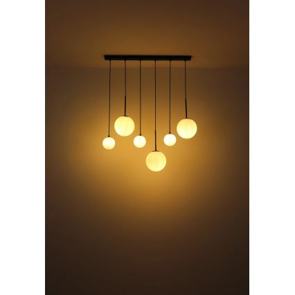 Globo - Kattokruunu johdossa 3xE27/9W/230V + 3xG9/5W