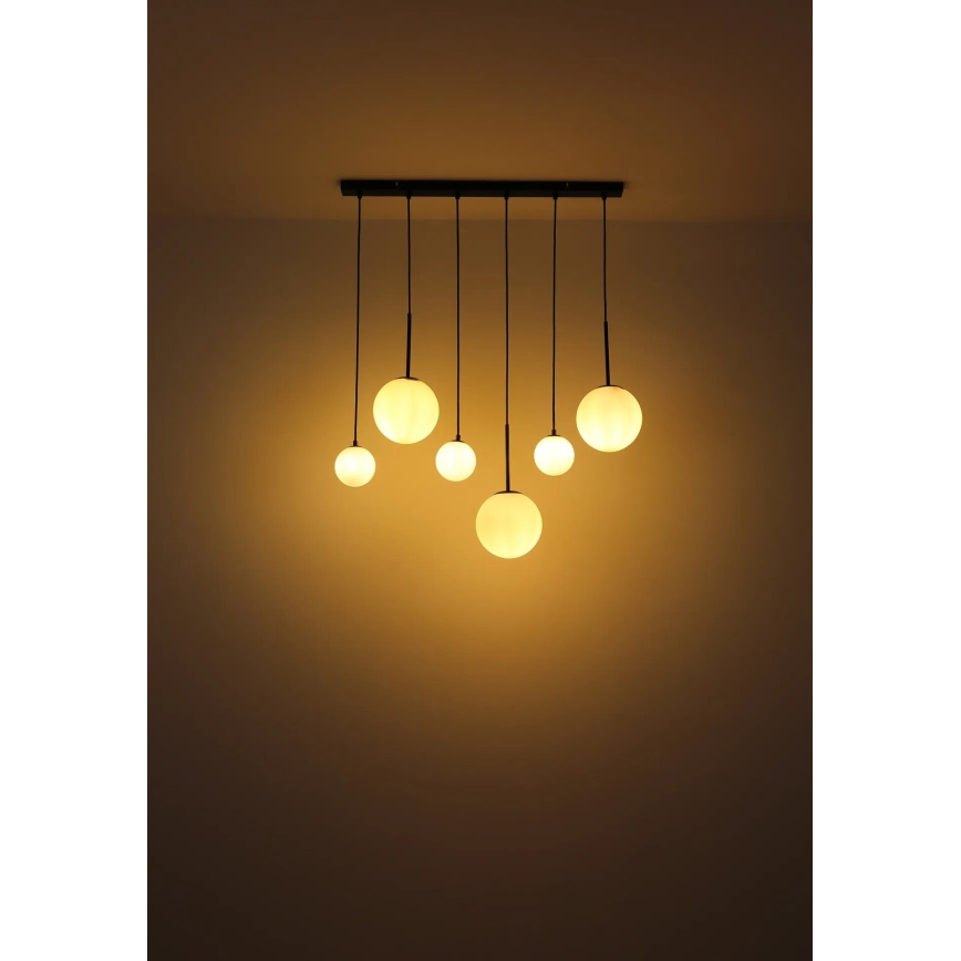 Globo - Kattokruunu johdossa 3xE27/9W/230V + 3xG9/5W