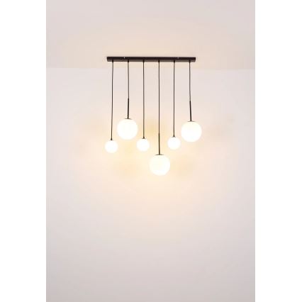 Globo - Kattokruunu johdossa 3xE27/9W/230V + 3xG9/5W