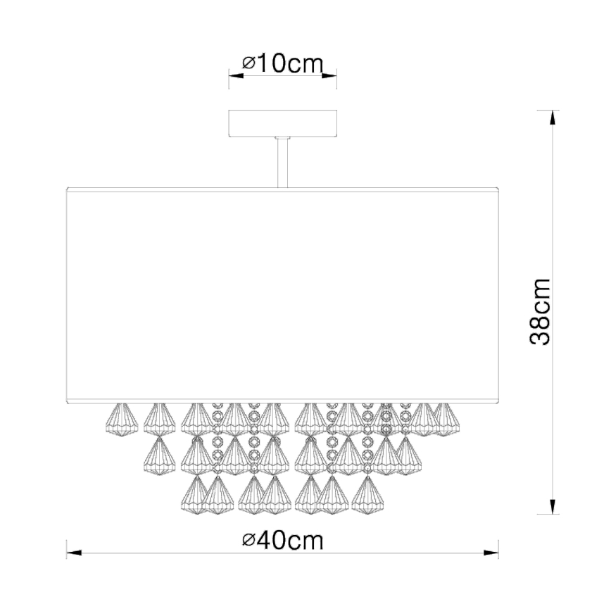 Globo - Kattovalo 1xE27/60W/230V