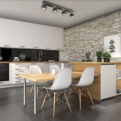 Globo - LED-kattokruunu johdossa 4xLED/6W/230V