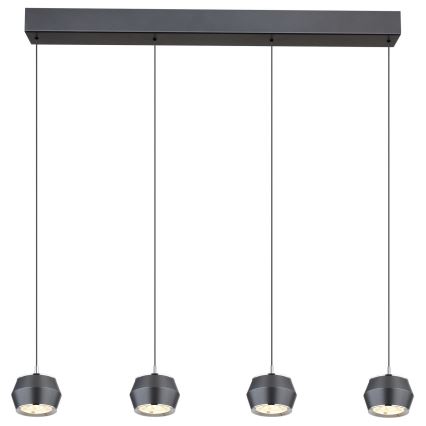 Globo - LED-kattokruunu johdossa 4xLED/6W/230V