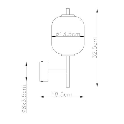 Globo - LED-seinävalaisin LED/7W/230V