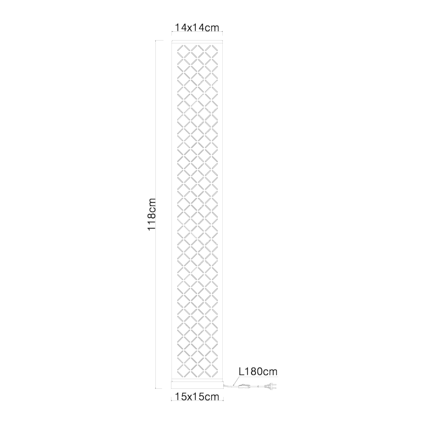 Globo - Lattialamppu 2xE27/40W/230V