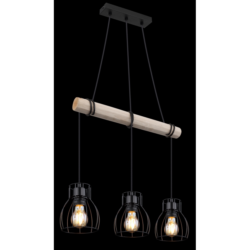 Globo - Kattokruunu johdossa 3xE27/40W/230V