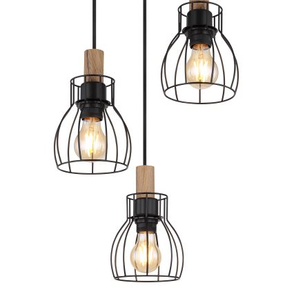 Globo - Kattokruunu johdossa 3xE27/40W/230V