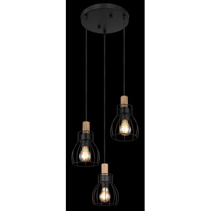 Globo - Kattokruunu johdossa 3xE27/40W/230V