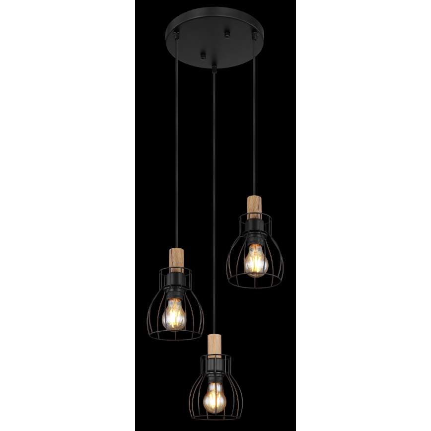 Globo - Kattokruunu johdossa 3xE27/40W/230V