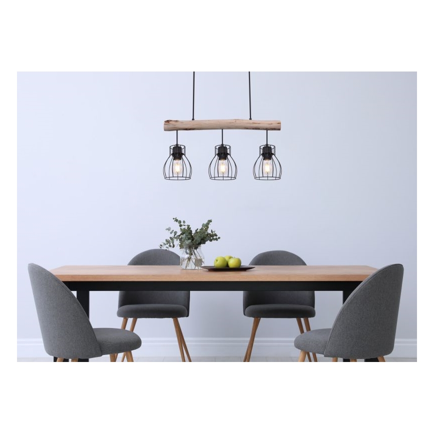 Globo - Kattokruunu narulla 3xE27/40W/230V