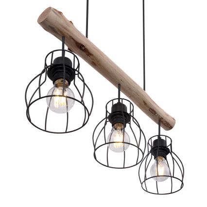 Globo - Kattokruunu narulla 3xE27/40W/230V