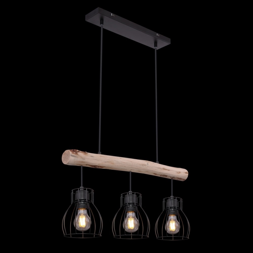 Globo - Kattokruunu narulla 3xE27/40W/230V