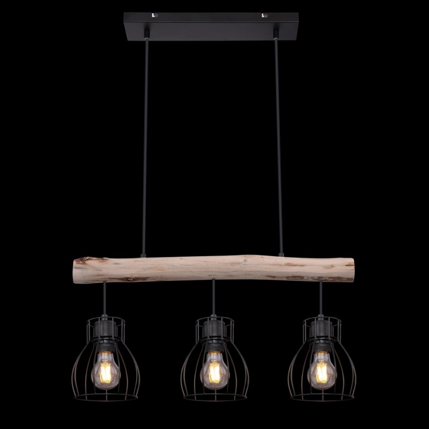 Globo - Kattokruunu narulla 3xE27/40W/230V