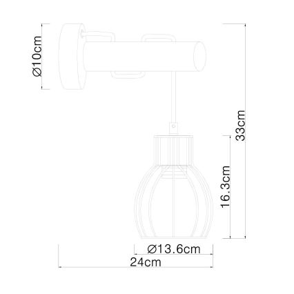 Globo - Seinävalo 1xE27/40W/230V