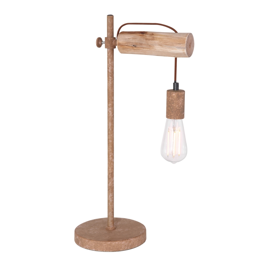 Globo - Pöytävalaisin 1xE27/40W/230V poppeli