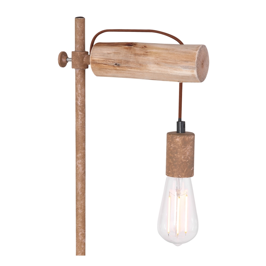 Globo - Pöytävalaisin 1xE27/40W/230V poppeli