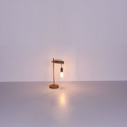 Globo - Pöytävalaisin 1xE27/40W/230V poppeli