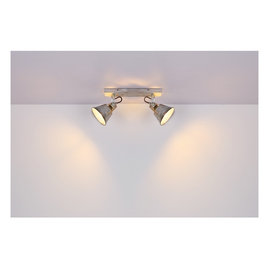 Globo - Kohdevalo 2xE27/60W/230V jalokuusi