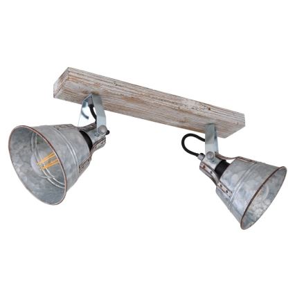 Globo - Kohdevalo 2xE27/60W/230V jalokuusi