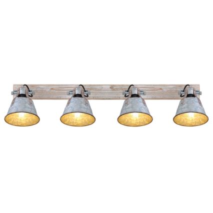 Globo - Kohdevalo 4xE27/60W/230V jalokuusi