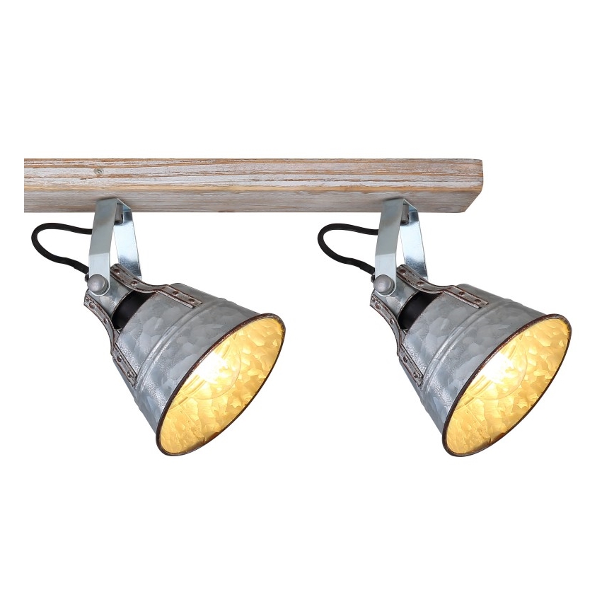 Globo - Kohdevalo 4xE27/60W/230V jalokuusi