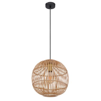 Globo - Kattokruunu johdossa 1xE27/60W/230V bambu