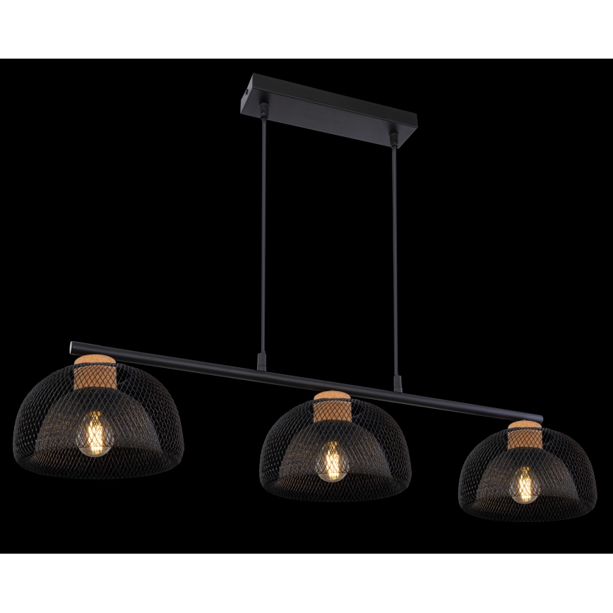 Globo - Kattokruunu narulla 3xE14/40W/230V