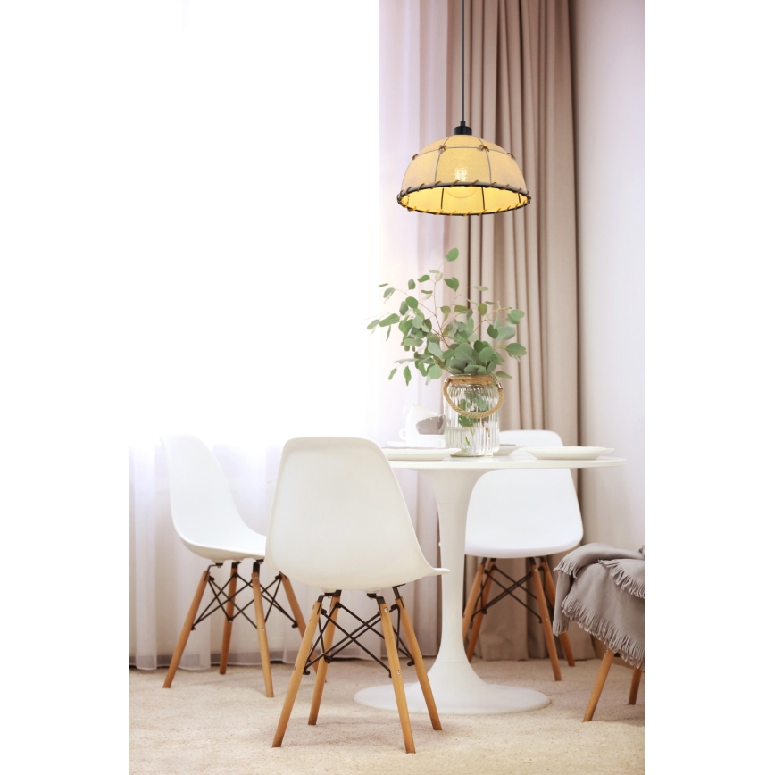 Globo - Kattokruunu narulla 1xE27/60W/230V