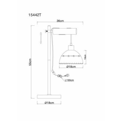 Globo - Pöytävalaisin 1xE27/60W/230V