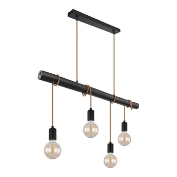 Globo 15459-4H - Kattokruunu johdossa LEO 4xE27/60W/230V